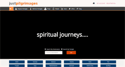Desktop Screenshot of justpilgrimages.com